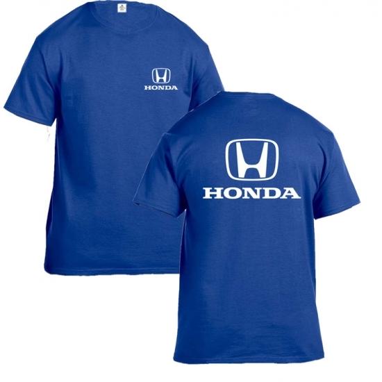 US限定 HONDA ホンダ オフィシャル クラシック ロゴ Tシャツ ブルー 公式｜formula-sports