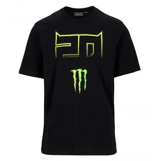 【50%OFFセール】 ファビオ クアルタラロ オフィシャル デュアル コレクション モンスターエナジー Monster #20 Tシャツ ブラック 黒 公式 MotoGP バイク｜formula-sports｜02