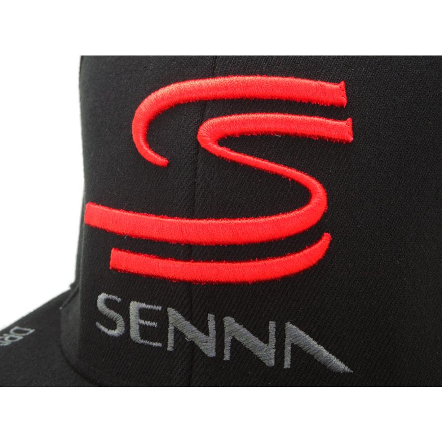 アイルトン セナ オフィシャル ダブルSマーク フラットキャップ 帽子
