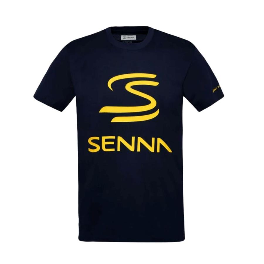 アイルトン セナ レガシー ロゴ Tシャツ ネイビー 公式 オフィシャル