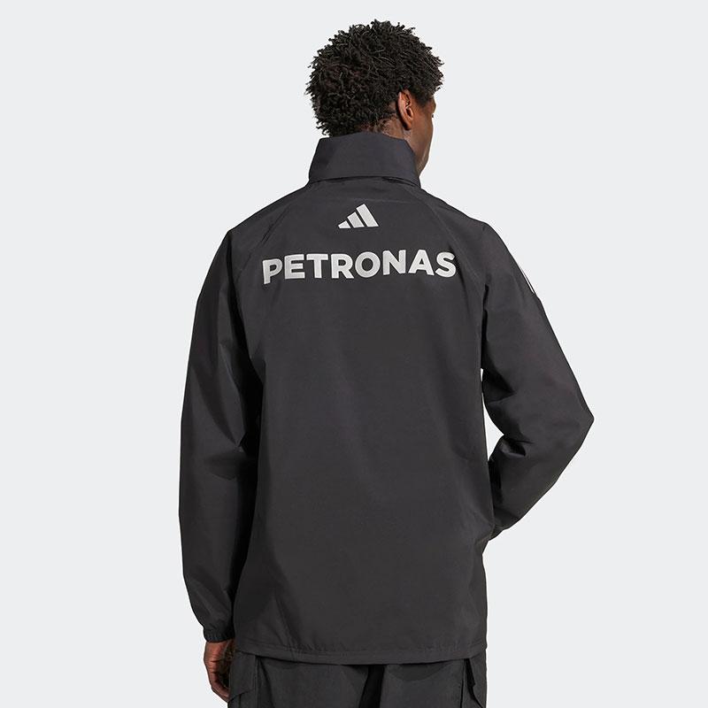 海外規格サイズ メルセデス AMG ペトロナス F1 チーム メカニックス レイン ジャケット ブラック Formula1 エフワン 公式 グッズ ウェア オフィシャル 雨具 防水の画像