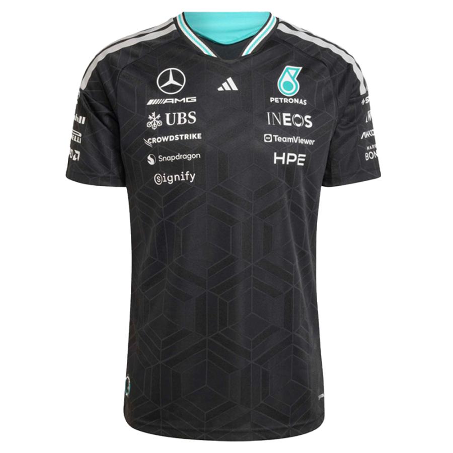 2026メルセデスAMG ポロシャツF1 Lサイズ Men's 2026 Team Polo Shirt - White | Official Mercedes-AMG