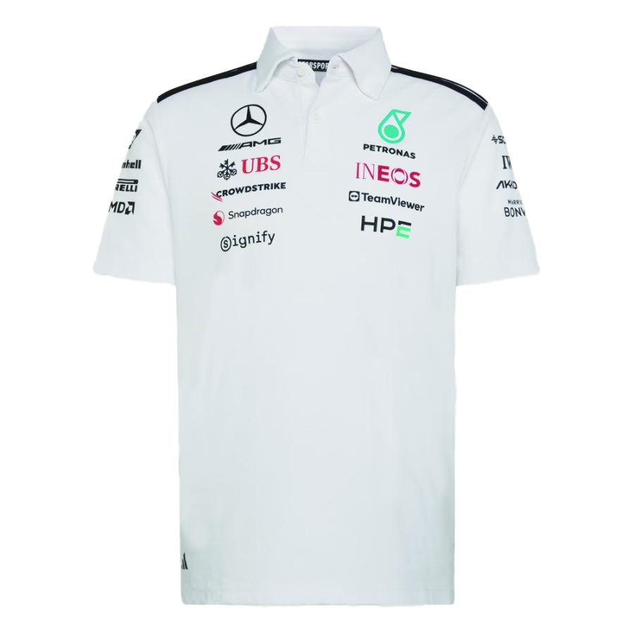 メルセデス AMG ペトロナスF1 チーム支給品ポロシャツ Lサイズ 非売品 adidas（アディダス） 海外規格サイズ 2026 メルセデス AMG ペトロナス