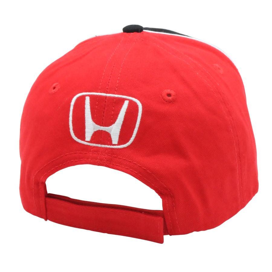 ホンダ US限定 オフィシャル 3Dロゴ キャップ レッド ブラック