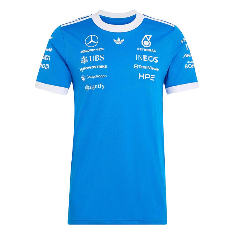 【美品】メルセデスAMGペトロナスF1ドライバーTシャツ2026　Lサイズ adidas（アディダス） 2026 メルセデス AMG ペトロナス F1 チーム