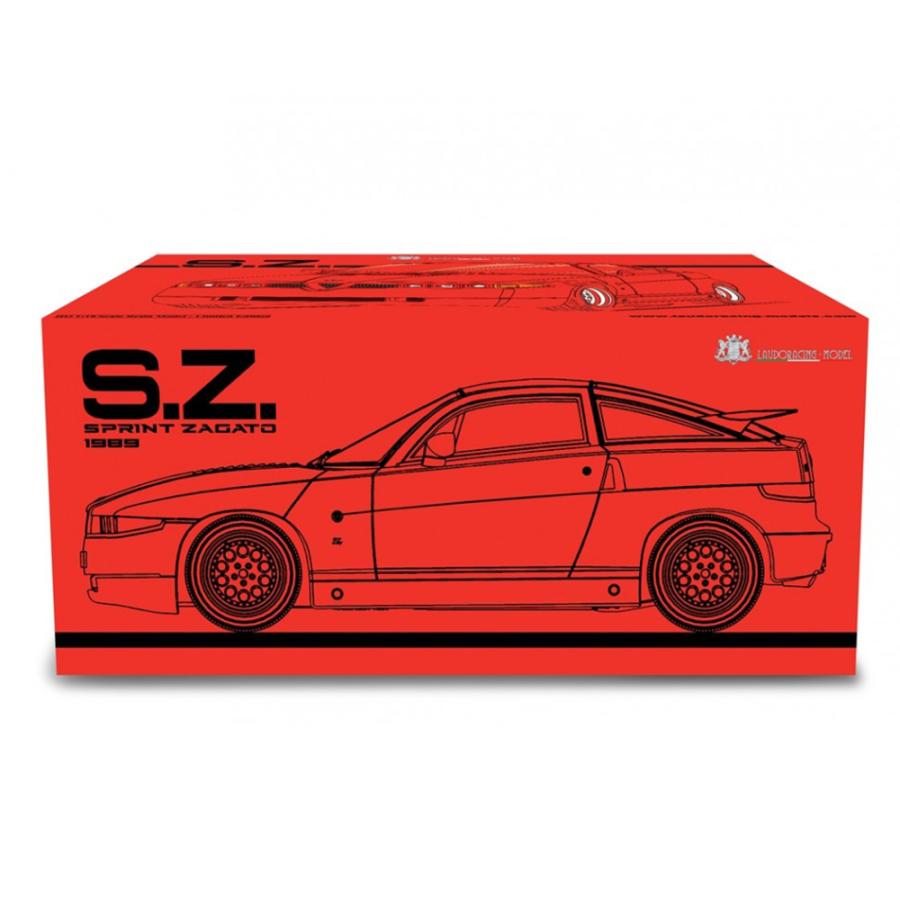 Laudo 1/18 アルファロメオ SZ (Es 30) 1989 レッド 模型 ミニチュア