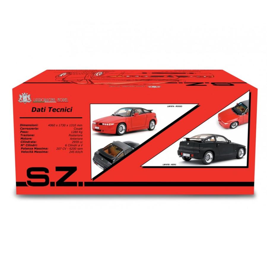 Laudo 1/18 アルファロメオ SZ (Es 30) 1989 レッド 模型 ミニチュア