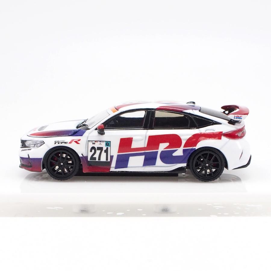MOTORHELIX 1/64 ホンダ シビック タイプR FL5 HRCバージョン パールホワイト モデルカー 模型 ミニカー Honda ...