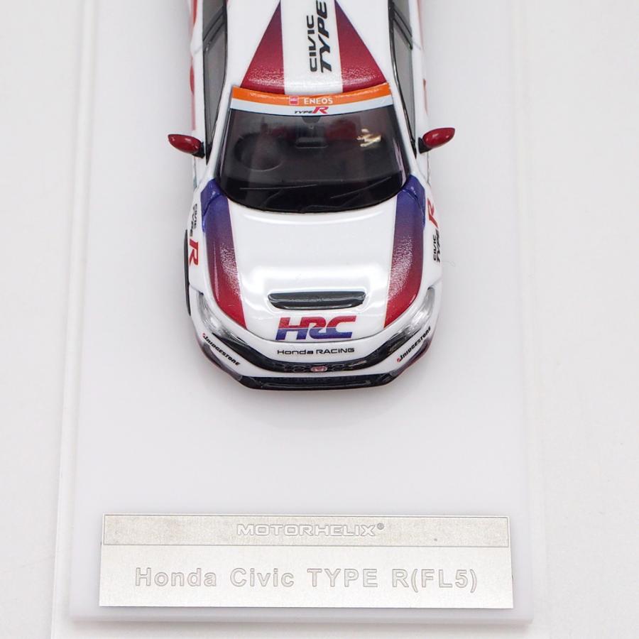 MOTORHELIX 1/64 ホンダ シビック タイプR FL5 HRCバージョン パールホワイト モデルカー 模型 ミニカー Honda ...