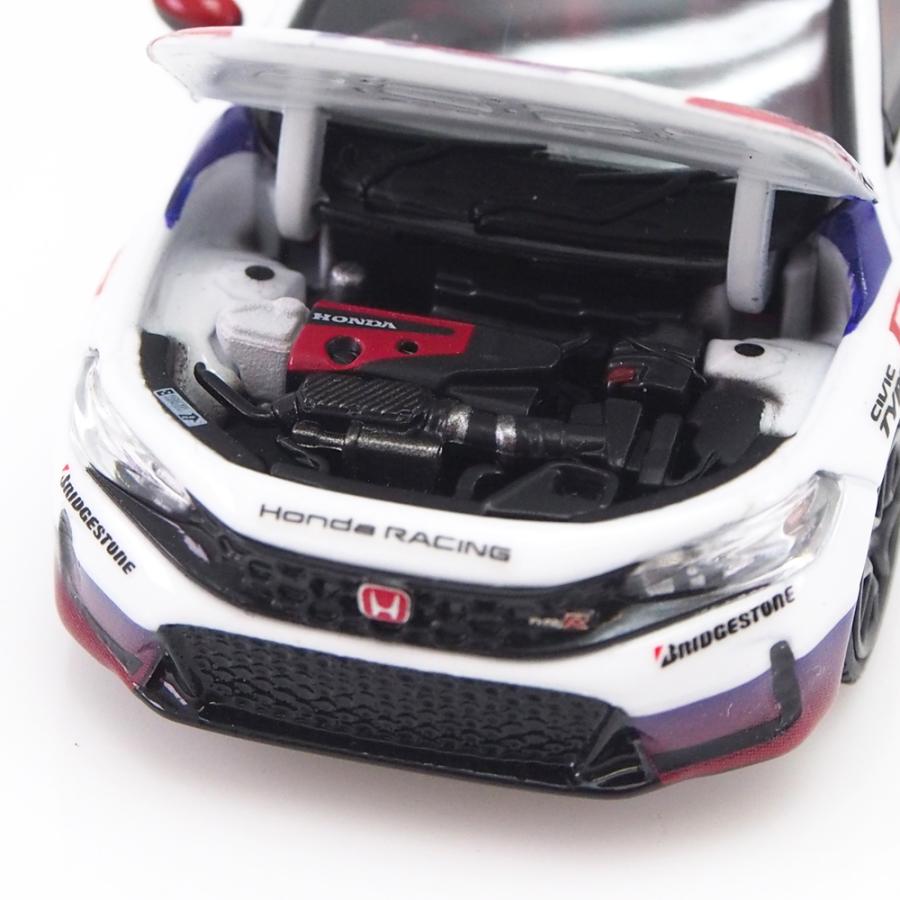 MOTORHELIX 1/64 ホンダ シビック タイプR FL5 HRCバージョン パールホワイト モデルカー 模型 ミニカー Honda ...