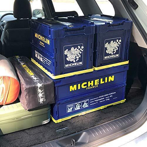 MICHELIN ミシュラン オフィシャル 折り畳み コンテナボックス 収納ボックス 収納ケース 40L ブルー｜formula-sports｜04