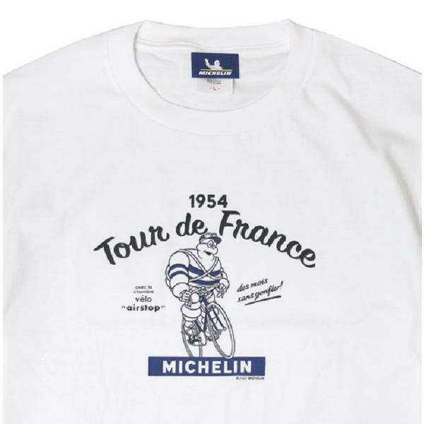 ミシュラン オフィシャル MICHELIN ツール・ド・フランス Tシャツ ホワイト 白 ビバンダム 公式｜formula-sports｜02