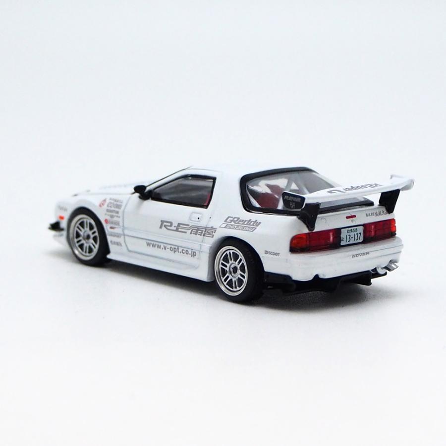 ポップレース 1/64 マツダ RX-7 (FC3S) RE雨宮 ホワイト POP RACE 模型