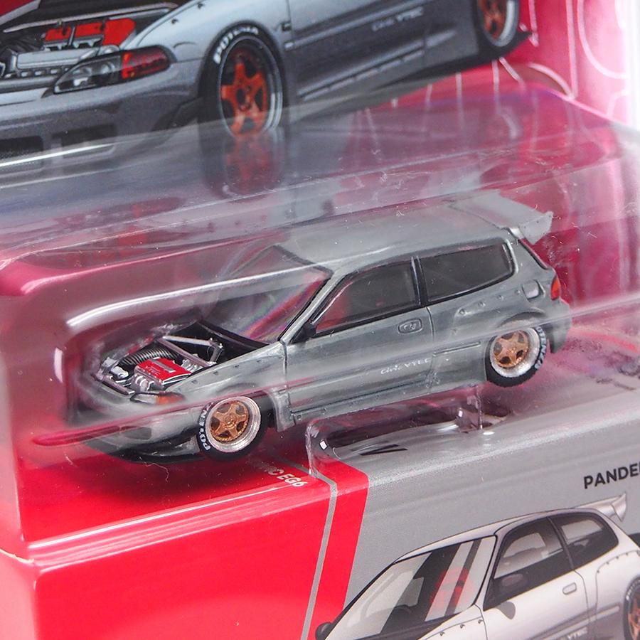 POP RACE x Enigma 1/64 パンデム シビック EG6 RAW フィニッシュ