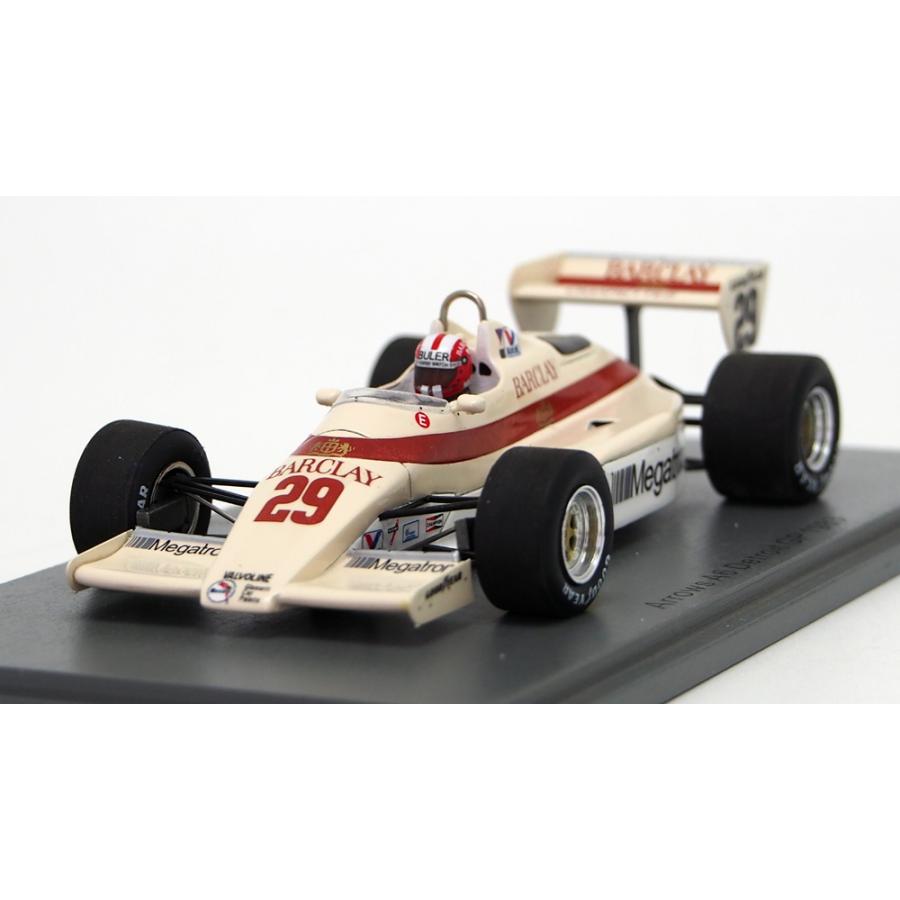 スパーク 1/43 アロウズ A6 1983年 アメリカ デトロイトGP マルク スレール 模型 ミニチュア ミニカー モデルカー F1 ARROWS S5787の画像