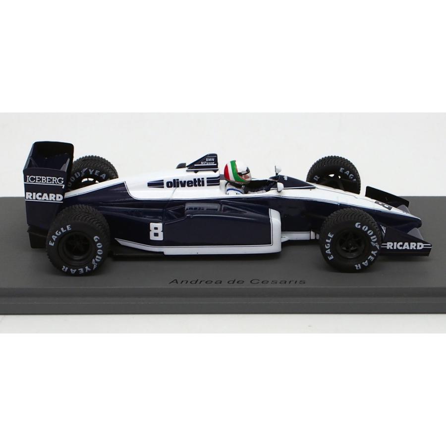 スパーク 1/43 ブラバム BT56 1987年 ベルギーGP 3位 アンドレア デ チェザリス F1 模型 ミニチュア ミニカー モデルカー S7107｜formula-sports｜03