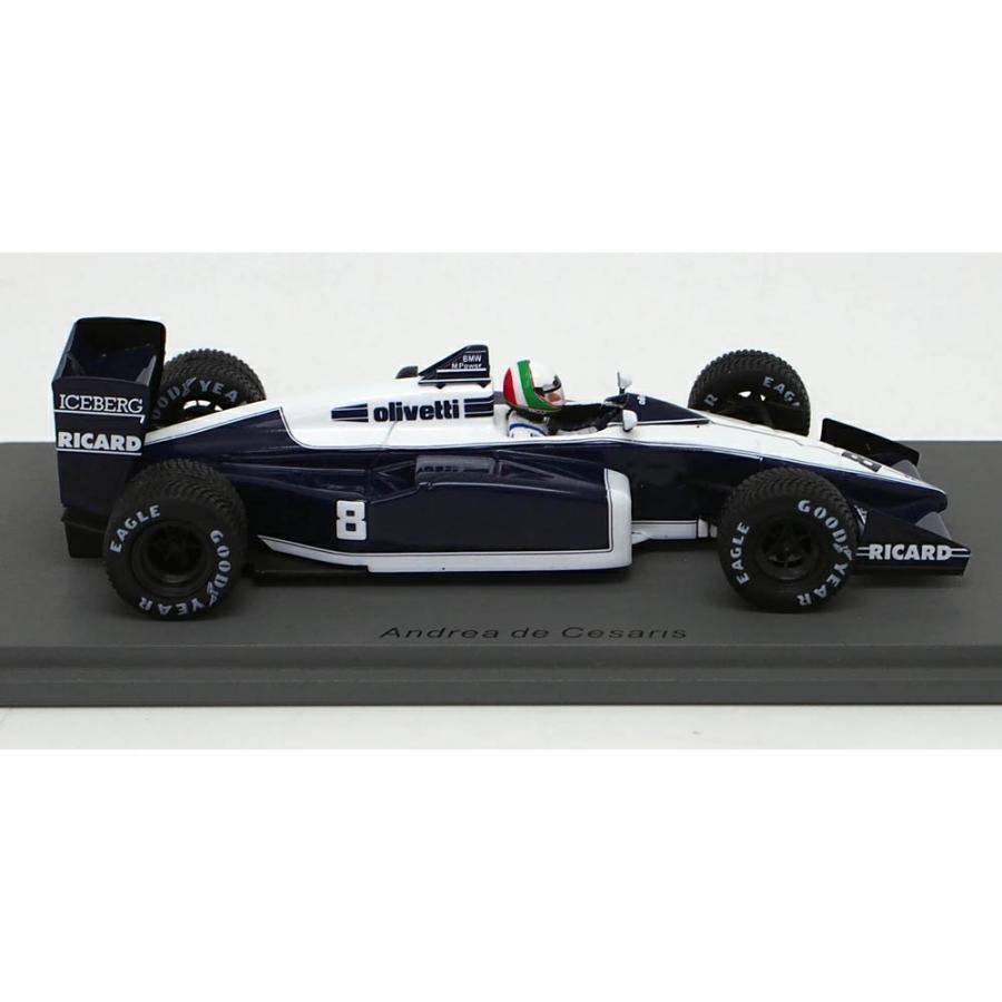 スパーク 1/43 ブラバム BT56 1987年 ベルギーGP 3位 アンドレア デ チェザリス モデルカー S7107の画像