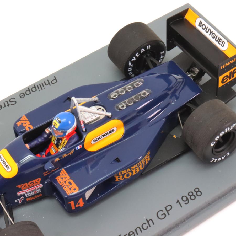 1/43タメオAGS JH23 1988 F.ストレイフ　F1モデルカー　完成品 1988-agsjh23-streiff-tameokits