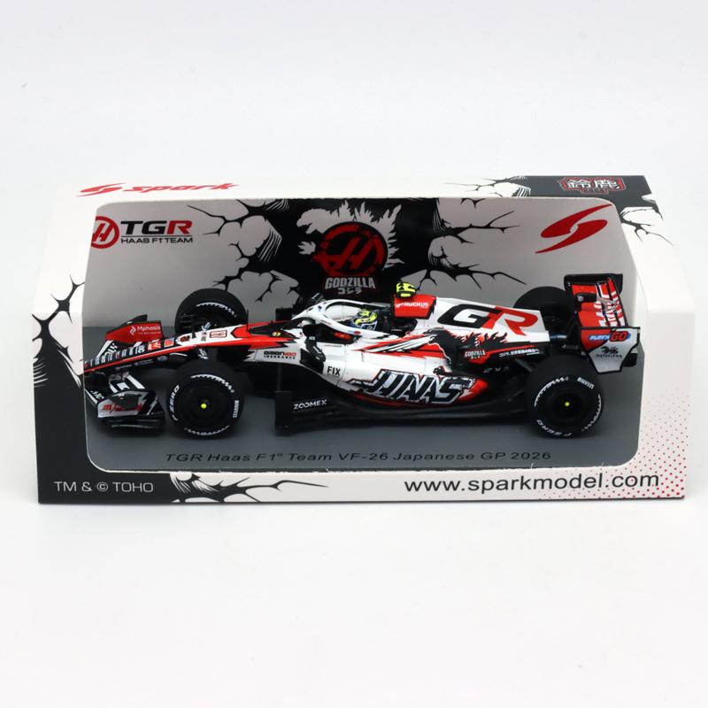 スパーク 1/43 ハース VF-26 2026年 日本GP オリバー ベアマン ゴジラ