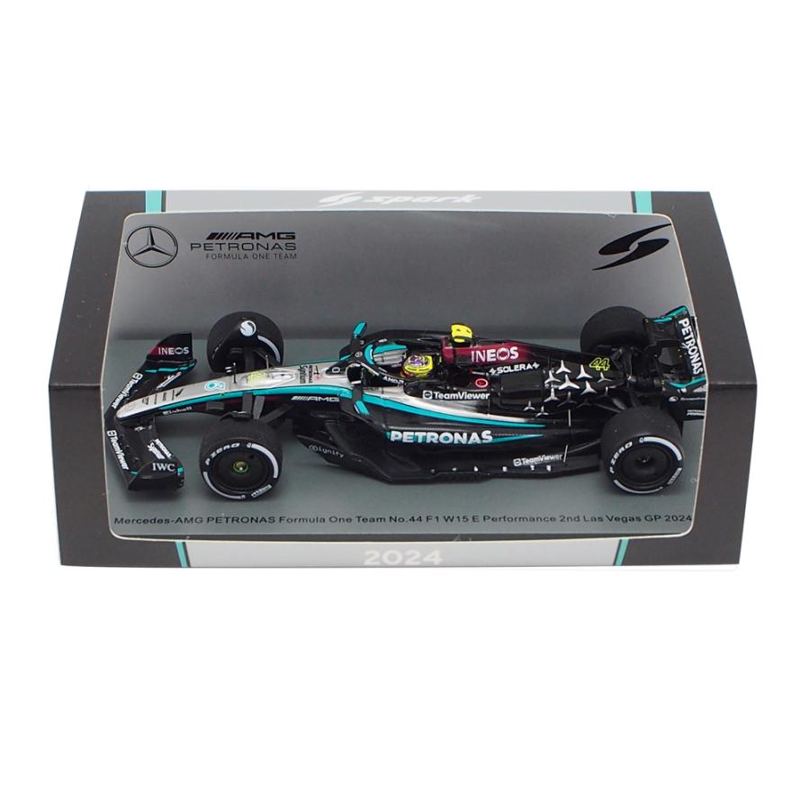 F1 ミニカー　メルセデス　ハミルトン　2024 スパーク 1/43 メルセデス AMG W15 E パフォーマンス #44 ルイス