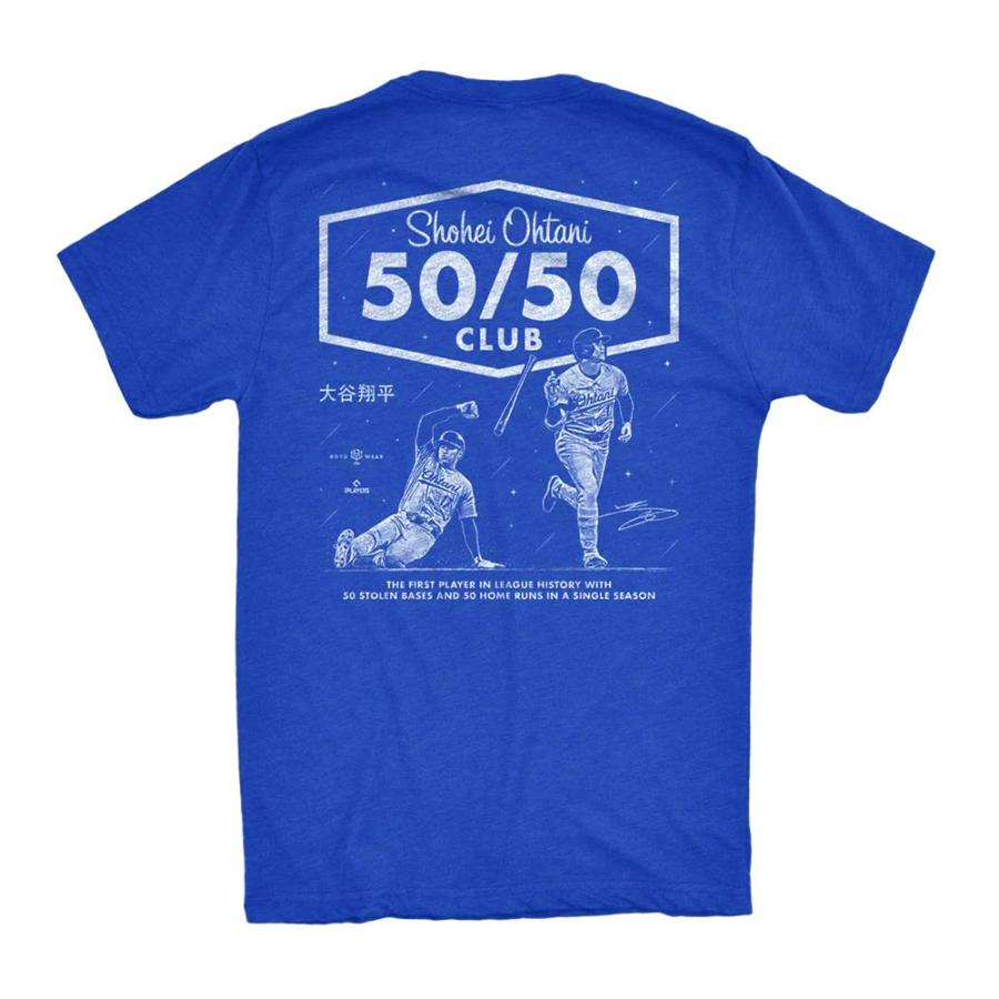 MLB 大谷 翔平 50-50 Club Tシャツ ブルー ドジャース 大リーグ MLB 大谷 翔平 50-50 Club Tシャツ ブルー ドジャース 大リーグ