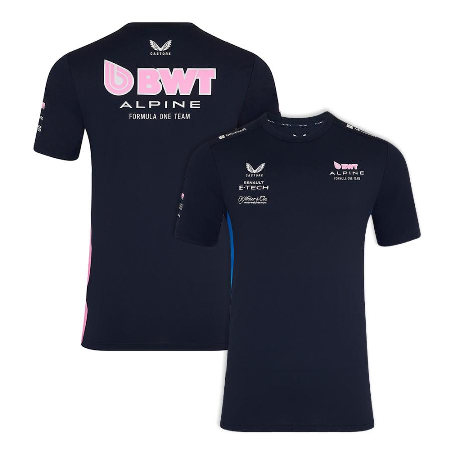2025 BWT アルピーヌ F1 チーム セットアップ Tシャツ ネイビー 紺