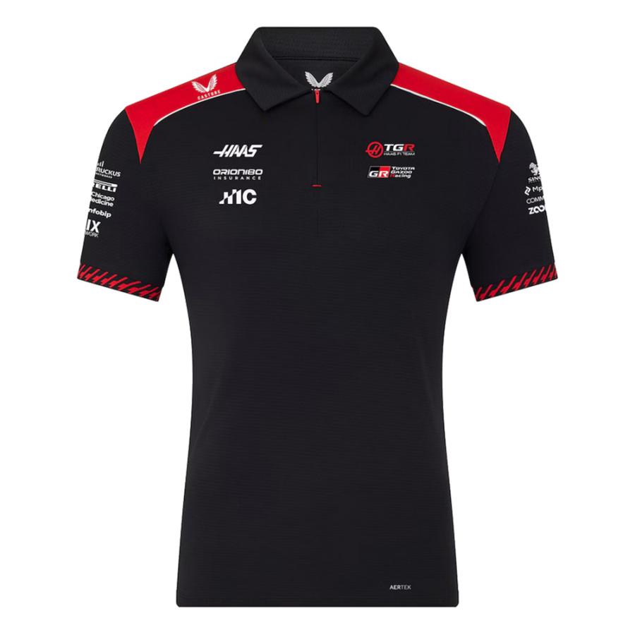 2026 TGR ハース F1 チーム ポロシャツ ブラック 黒 公式 オフィシャル