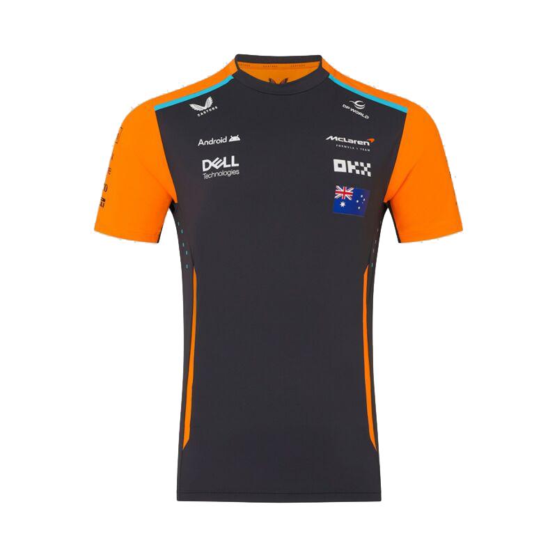 2024 マクラーレン F1 チーム オフィシャル オスカー ピアストリ ドライバーズ Tシャツ グレー 公式 McLaren｜formula-sports｜02