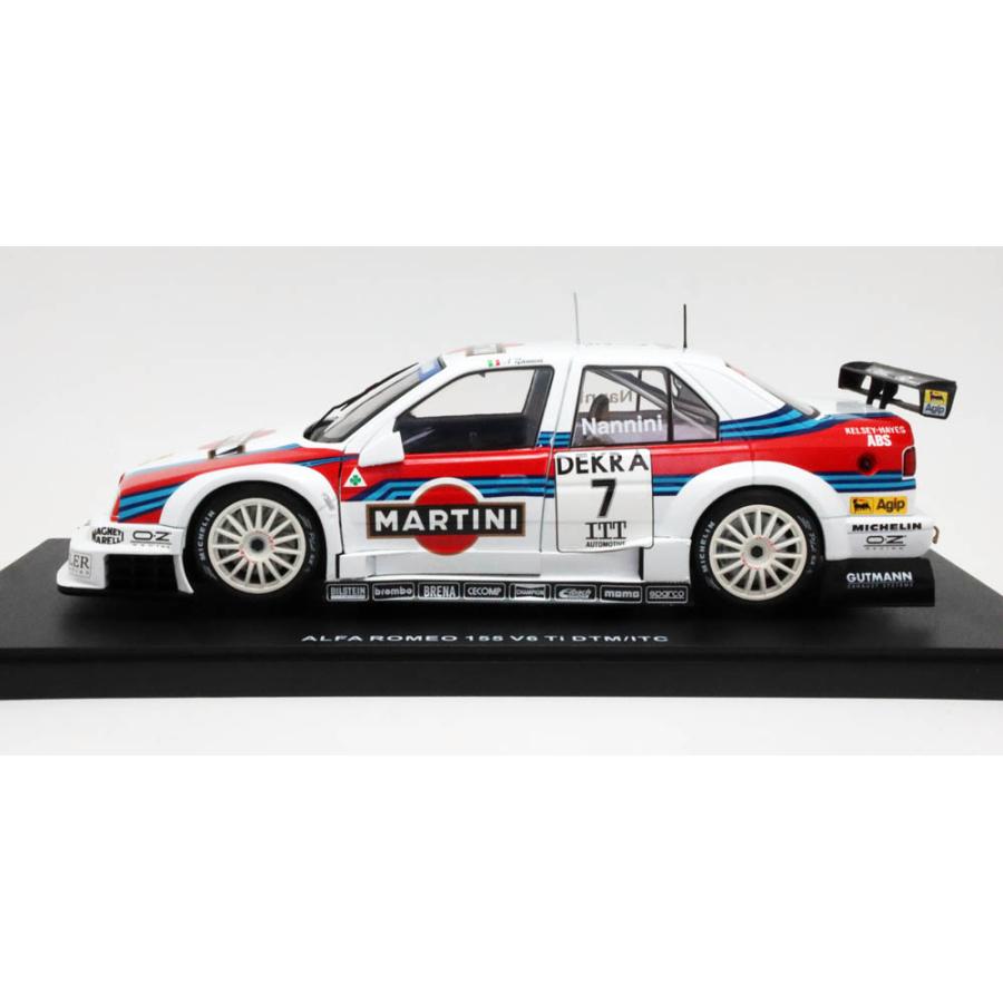 WERK83 1/18 アルファロメオ 155 V6 TI マルティニ レーシング アルファ コルセ N 7 DTM ITC 1995年 アレッサンドロ ナニーニ モデルカー W1801005｜formula-sports｜02