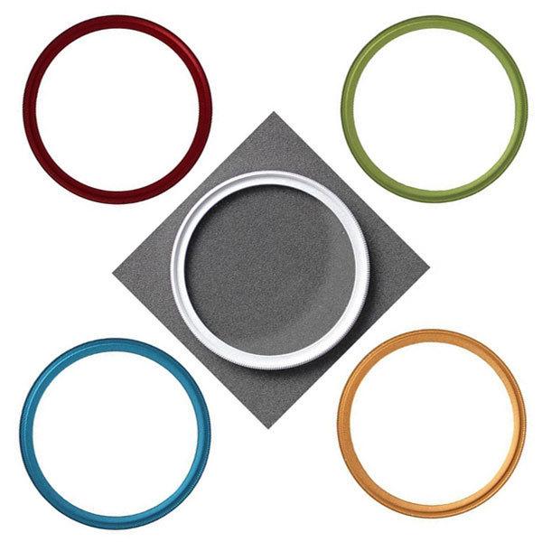 フィルター径:52mm UVフィルター 青 枠 ブルー カメラレンズ保護