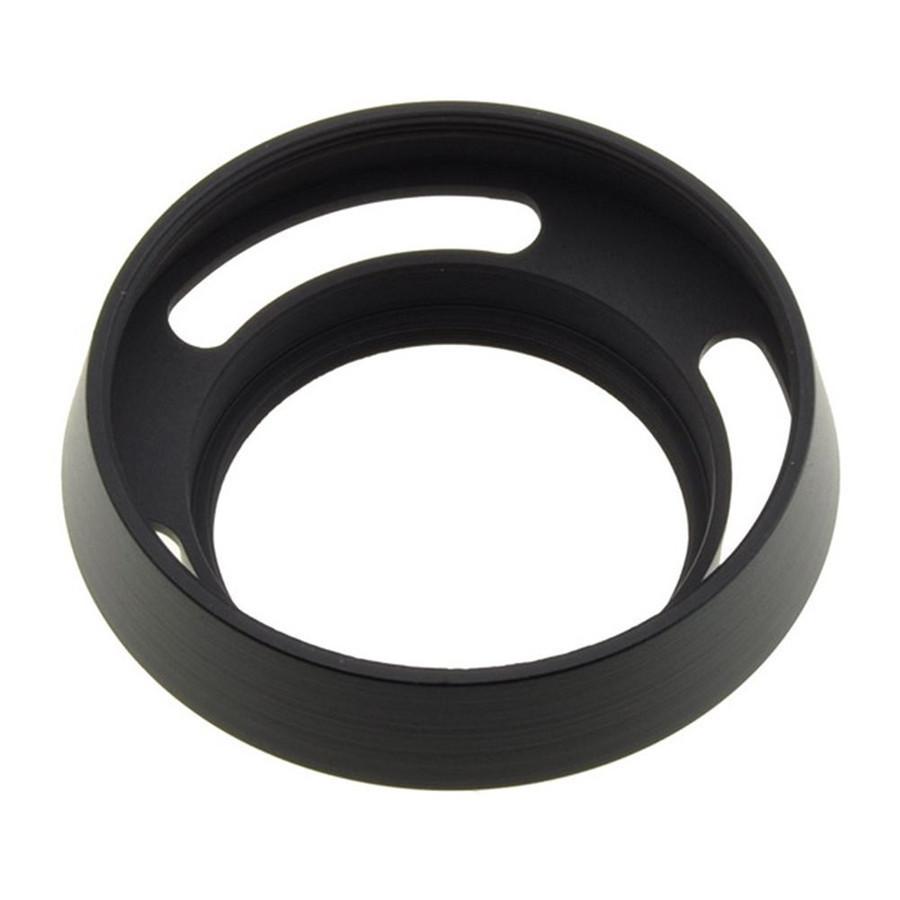 フード径:55mm クラシックメタル レンズフード カメラ用 ブラック 軽量