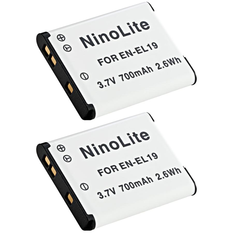 ニコン　クールピクス　S6800　デジタルカメラ　バッテリー 2個セット Nikon EN-EL19 互換バッテリー COOLPIX S6800 等 対応