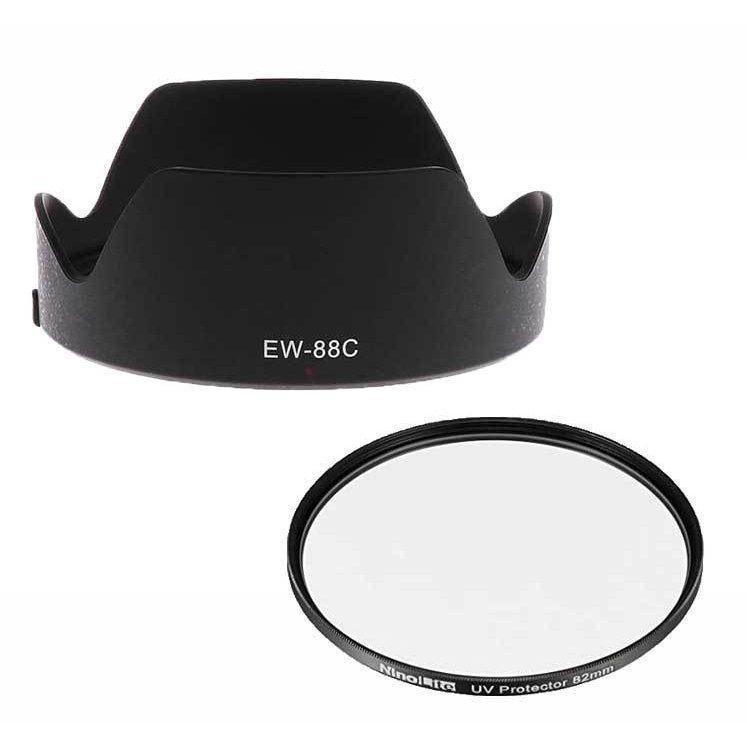2点セット EW-88C 互換 EF24-70mm F2.8L II USM 対応レンズフード と