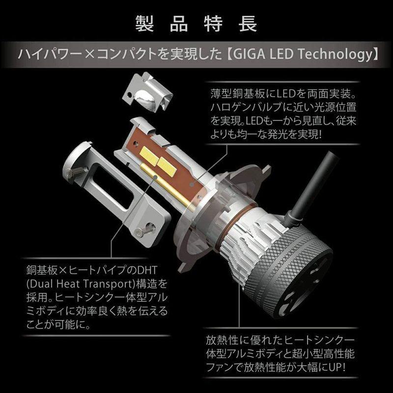 カーメイト 車用 Led ヘッドライト Giga ギガ S7 シリーズ 6000k H4 Hi 7000lm Lo 5600lm 車検対 反射テープ リフレクター Www Prosercofam Com