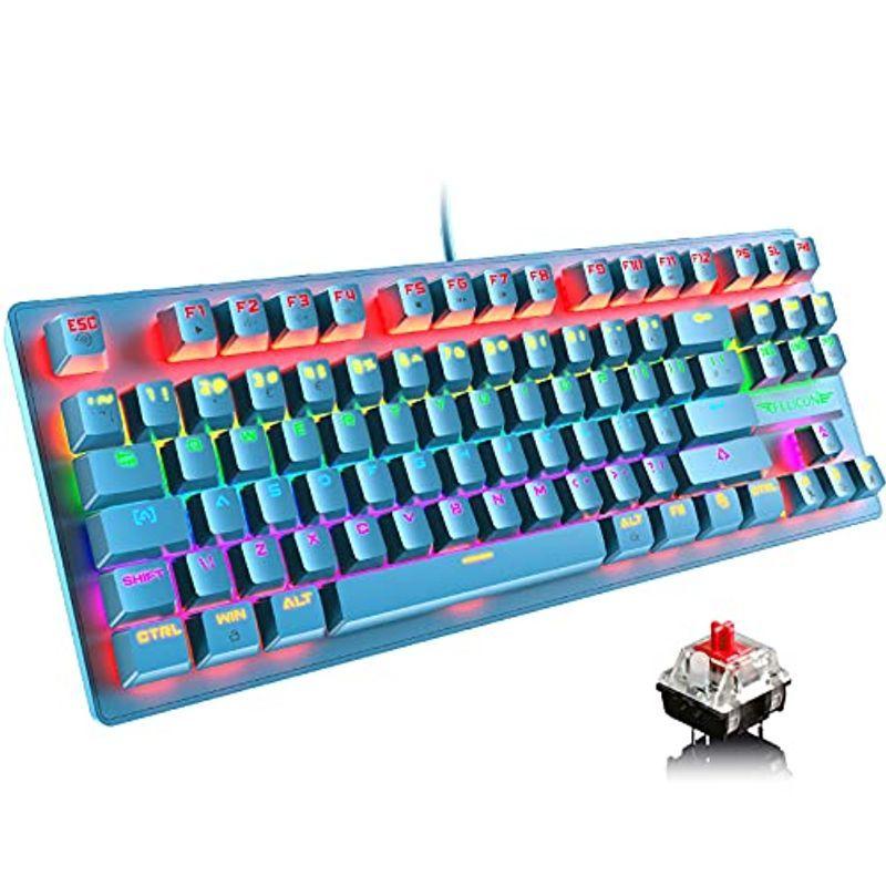 アウトレット送料無料 メカニカル Uk配列 赤軸 キーキーボード 有線 Ledバックライト Rgb Usb接続 エルゴノミック 防水 完全なアンチゴーストボ 半額品 Turningheadskennel Com