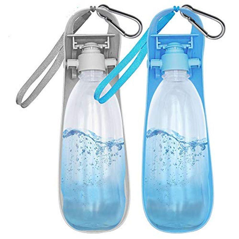 Vannon ペットウォーターボトル 犬 みずのみ器 給水ボトル 給水器 携帯 水槽付き 散歩