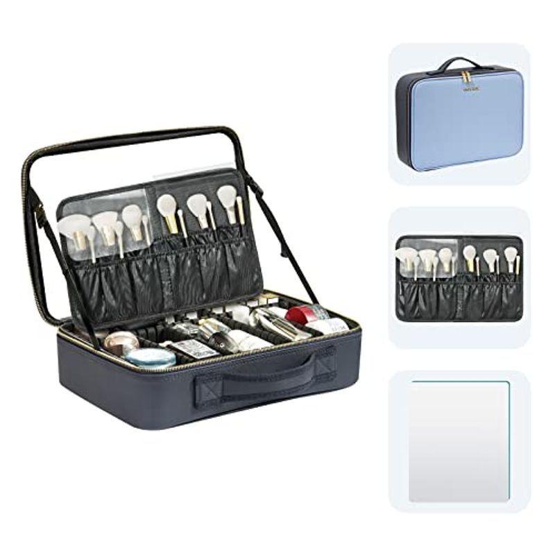 新作人気モデル プロ用 コスメボックス 大容量 化粧品収納ボックス 取り外し可能鏡付き メイクボックス Rownyeon メイクバッグ 化粧ボックス 携帯用 ネイル Gfcintl Com