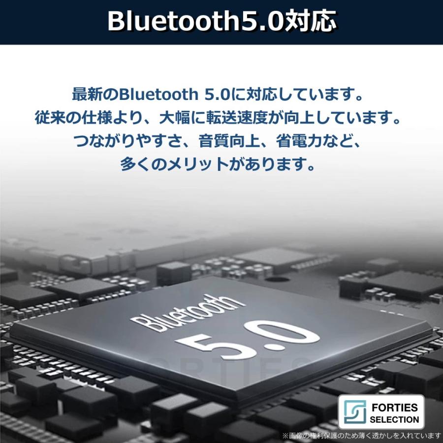 ワイヤレスイヤホン Bluetooth 5.0 イヤホン 防水 IPX8 ワイヤレス 両耳 TWS イヤフォン モバイルバッテリー Siri iPhone Android ポータブル 長時間 小型｜forties｜04