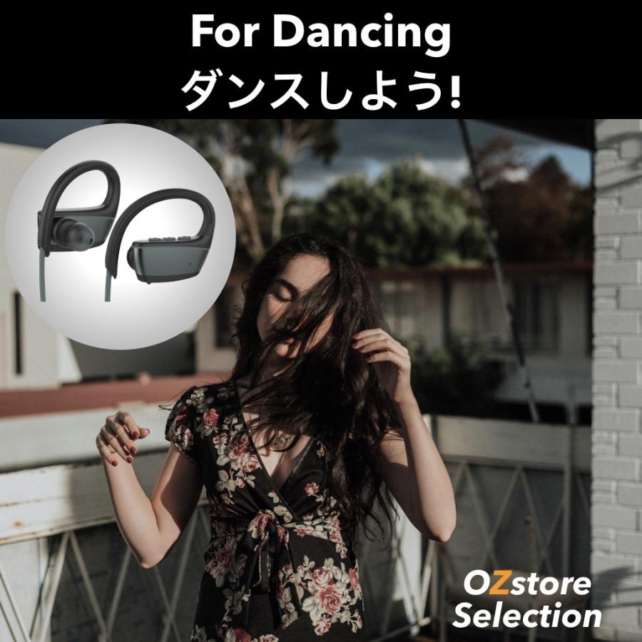 ワイヤレスイヤホン 防水 ランニング スポーツ IPX7 Bluetooth