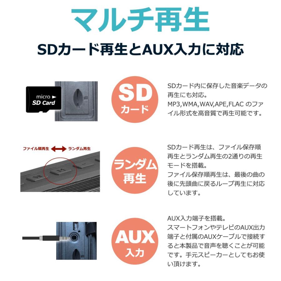 スピーカー Bluetooth 防水 ブルートゥース スピーカー 高音質 重低音 大音量 ステレオ ワイヤレス IPX7 SD ポータブル 小型 おしゃれ プレゼント ギフト HW2 | 40s | 16