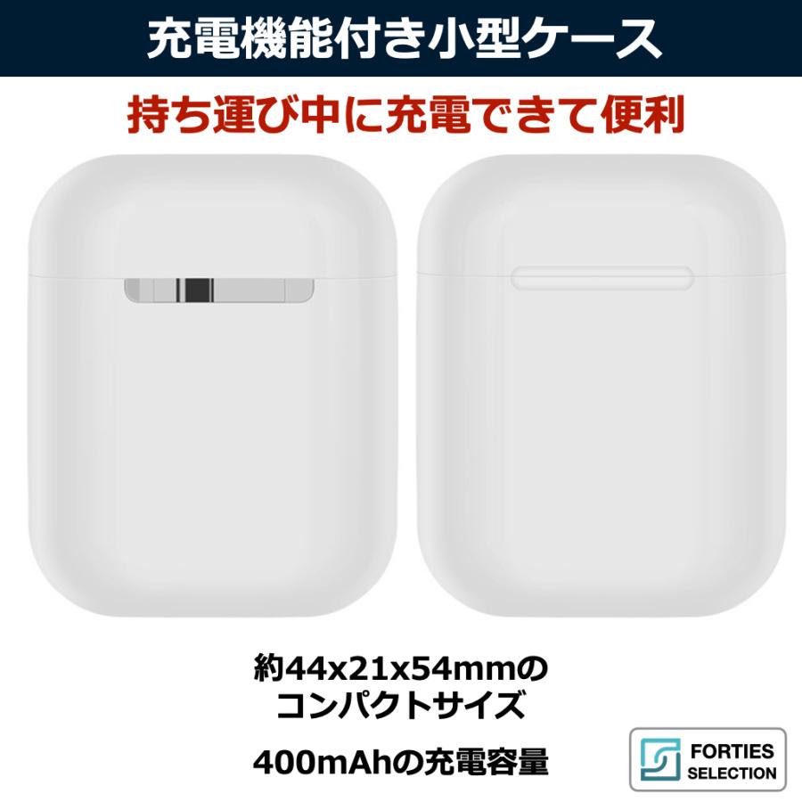 ワイヤレスイヤホン Bluetooth iPhone 高音質 改善版 両耳 片耳 ハンズフリー 通話 マイク ブルートゥース イヤフォン 充電ケース Android i9s |  | 02