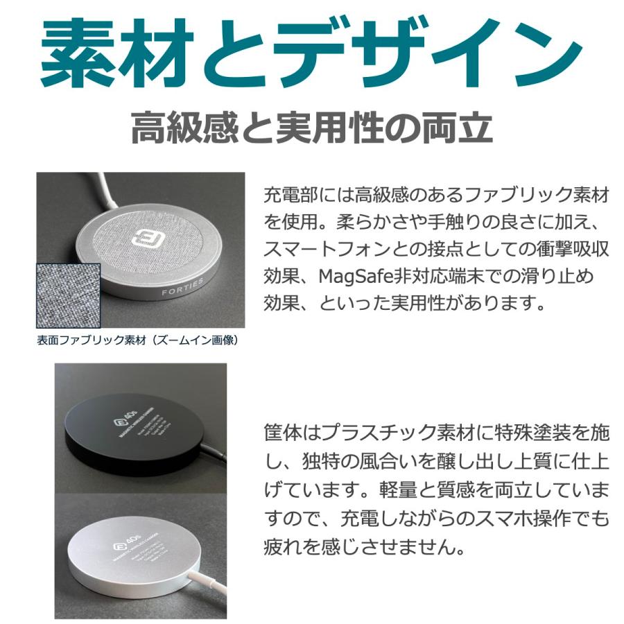 40s MagSafe 充電器 ワイヤレス iPhone17 iPhone Air iPhone16/15/14