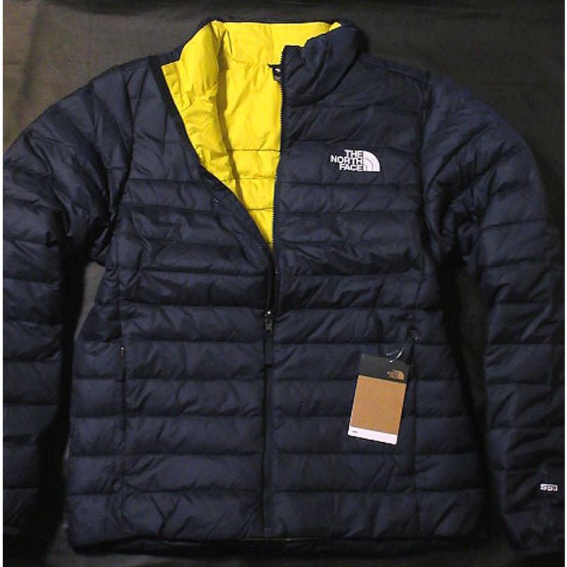 本物正規 ノースフェイス ダウン ジャケット ビッグロゴ FLARE 550FILL ■ SUMMIT NAVY /紺■新品/アメリカ限定 メンズ The North Face　ネイビー｜fortlee｜02