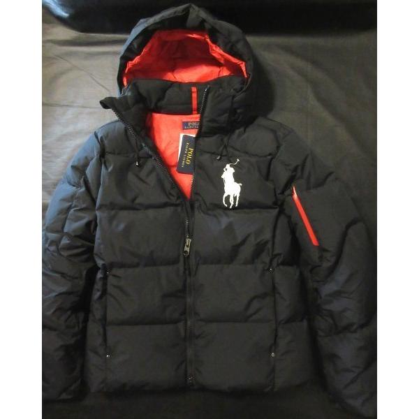 本物正規◆ポロ ラルフローレン ダウンジャケット ビッグポニー 黒■新品 0105-001　POLO RALPHLAUREN 表記サイズ： ラルフローレン ダウンジャケット 着丈68cm 着丈cm
