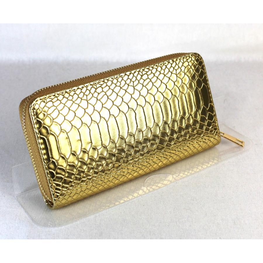 へそくり長財布特色ラウンドファスナー金運チェーン装飾準芸術品