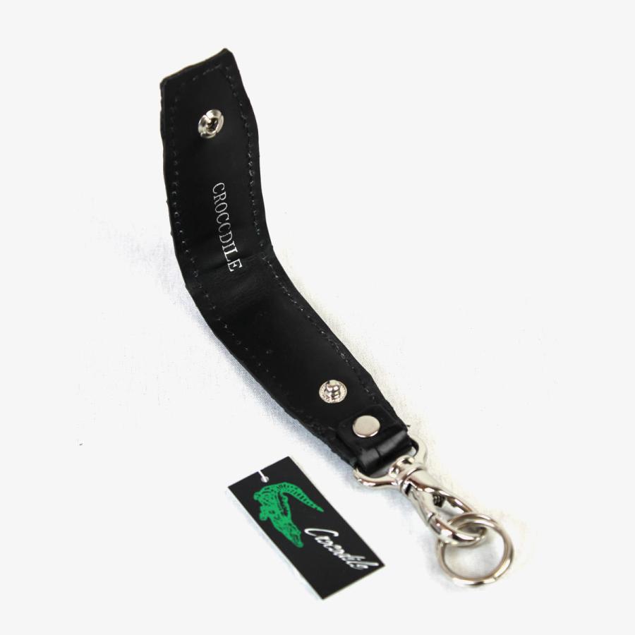 ワニ革 クロコダイル キーホルダー ブラック 154-007 : FORTNER PLAZA