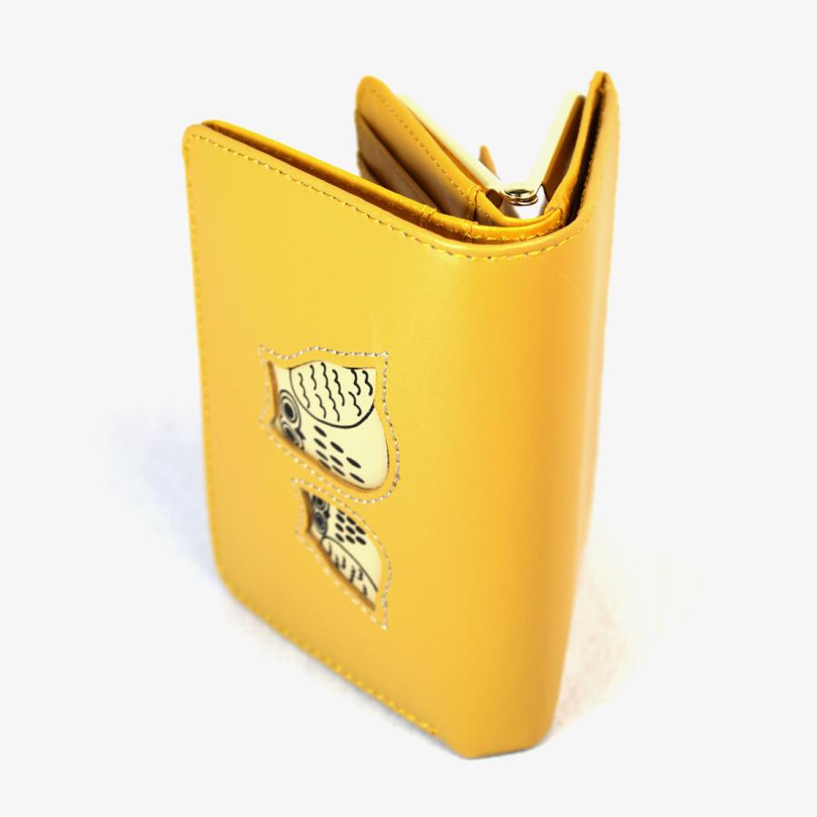 ふくろう 二つ折財布 2W19 口金付 レディース財布 メンズ財布 ふくろう 二つ折財布 2W19 口金付 レディース財布 メンズ財布
