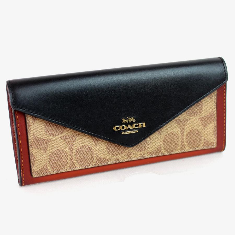コーチ COACH 32611CA B4NQ6 レディースサイフ ウォレット （カブセ裏：キャメル）の画像