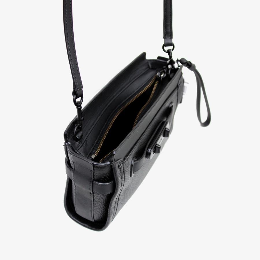 COACH ショルダーバッグ スワッガー 2way クラッチバッグ ブラック