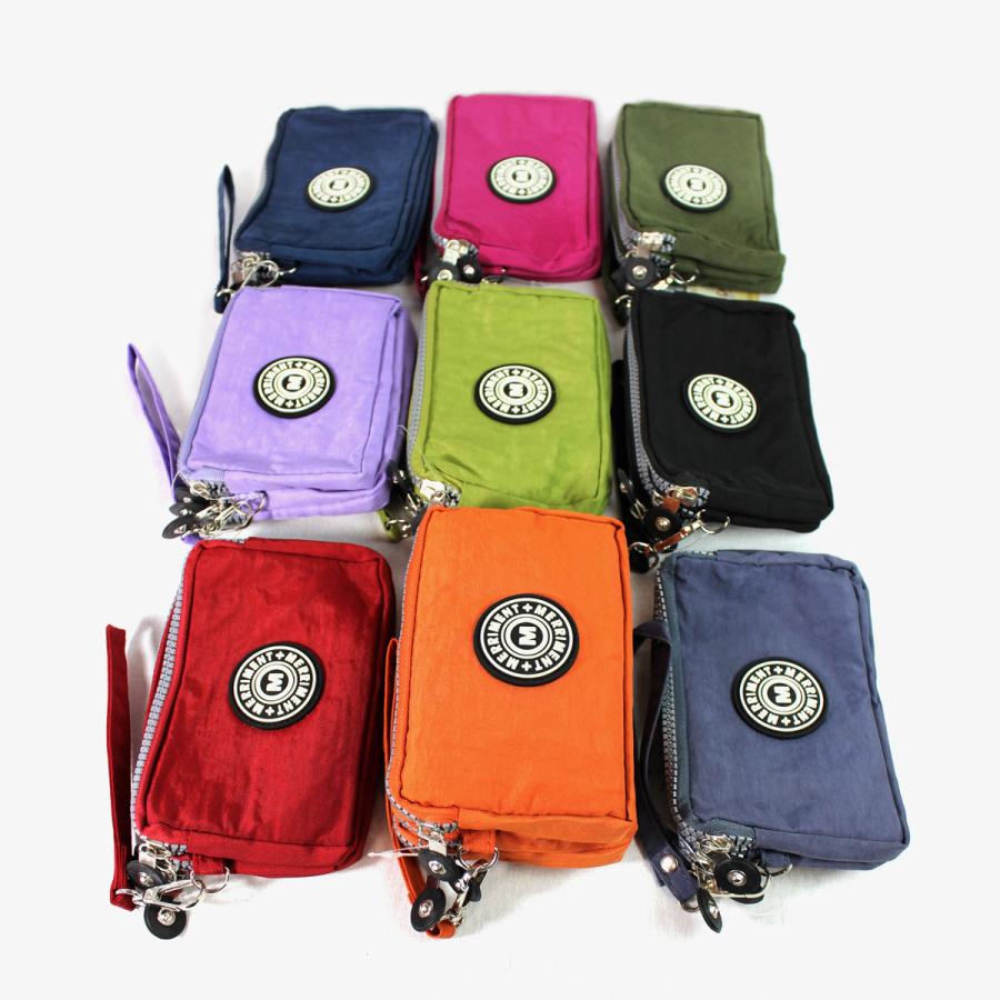 メリーメント MERRIMENT MP-00103 3連ファスナーポーチ（S） 2個